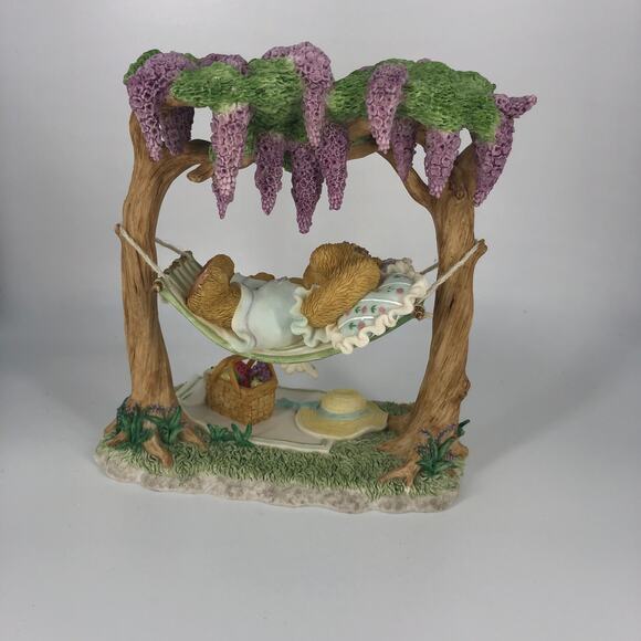 Cherished Teddies Genevieve Enjoys The Quiet Time Her Garden Brings - Picture 3 of 5